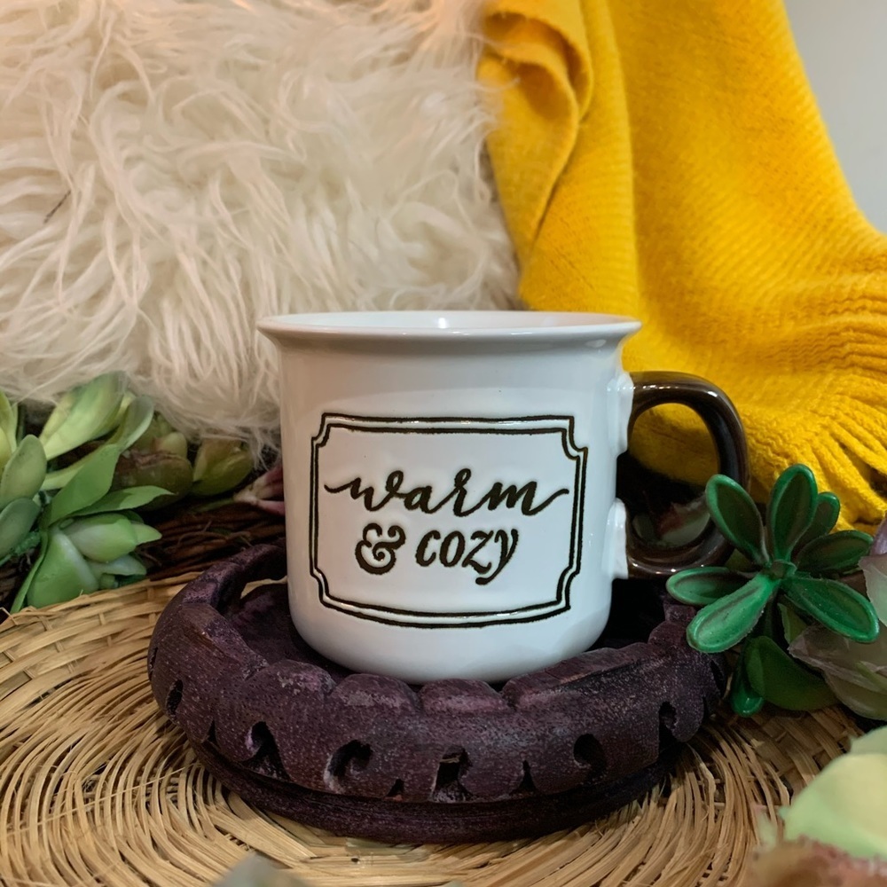 WARM & COZY STONEWARE coffee /tea MUG
